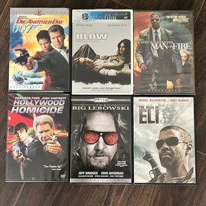 DVD bundle of 6 action movies